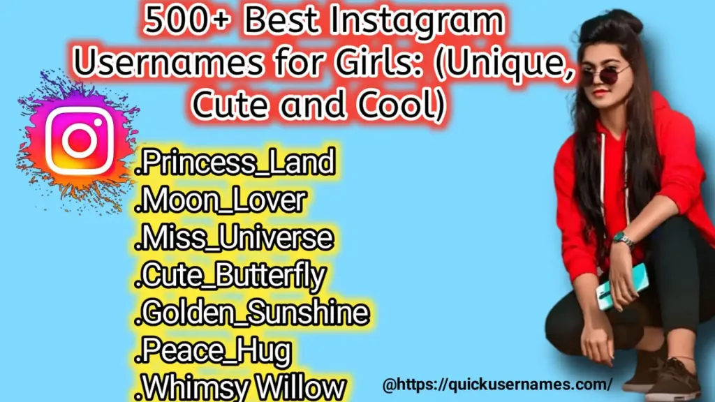 instagram usernames for girls , unique, cool stylish