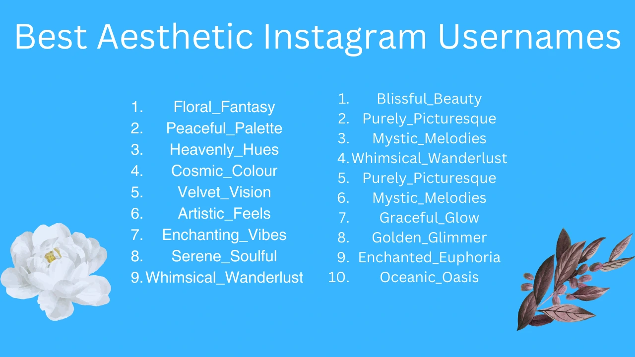 Best Aesthetic Instagram Usernames