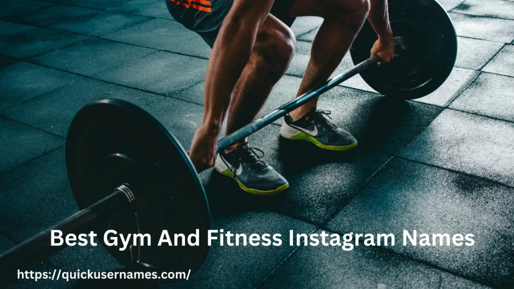 Best gym and fitness instagram names