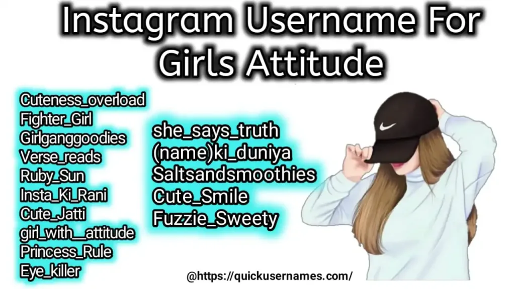 instagram username for girls attitude